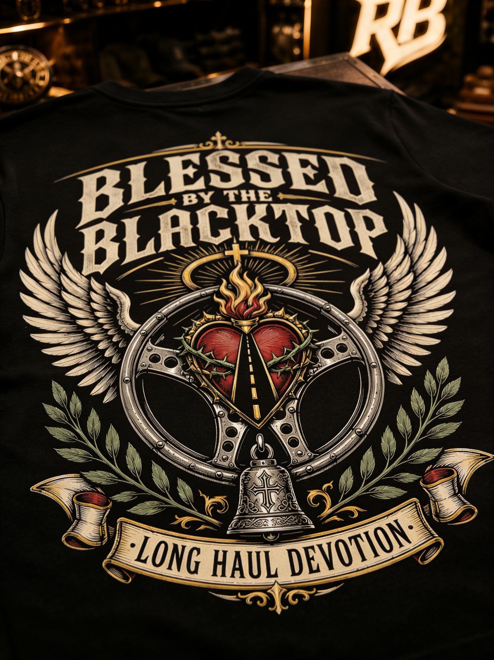 Blessed By The Blacktop - Tee Front Back