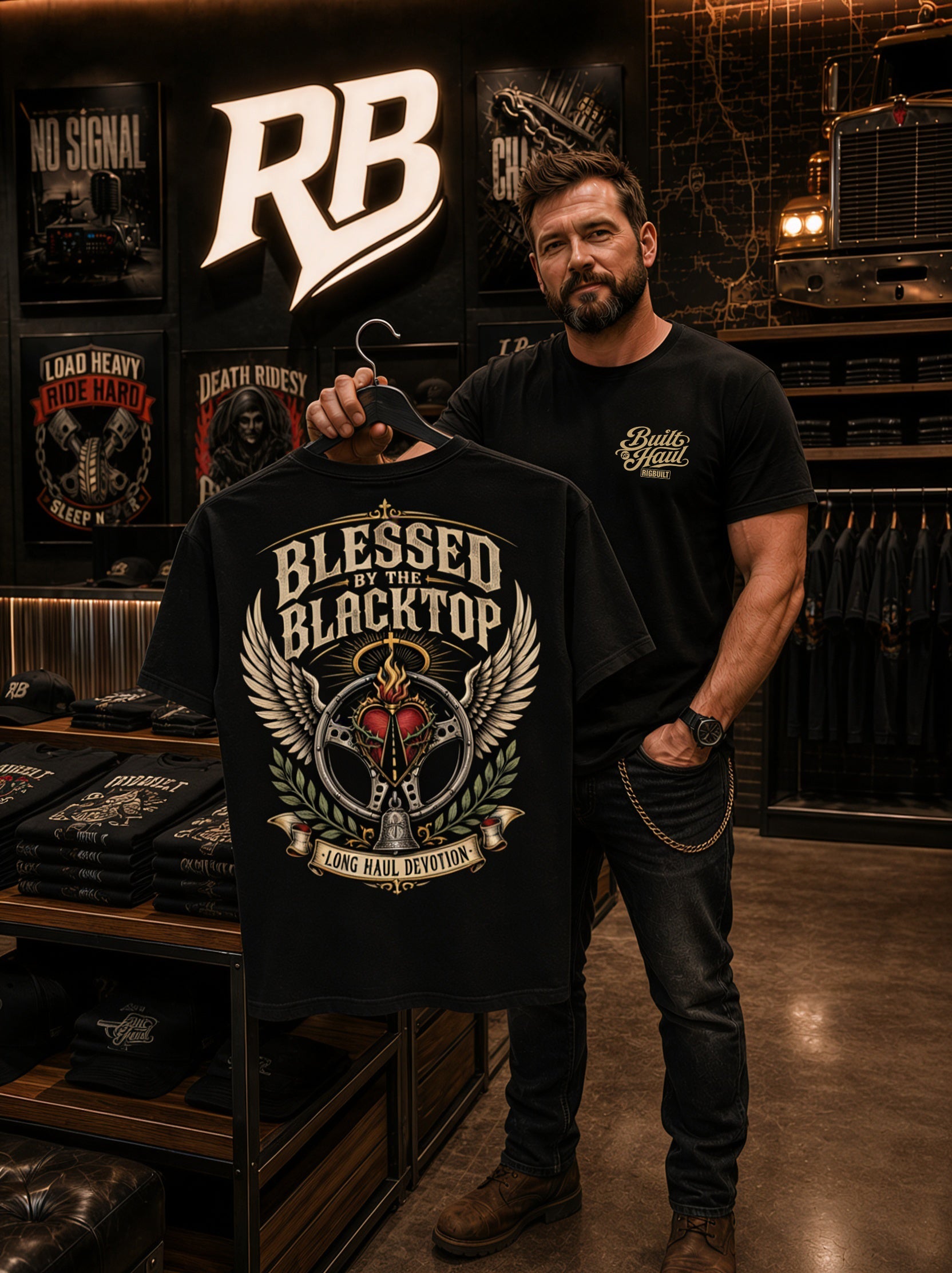Blessed By The Blacktop - Tee Front Back