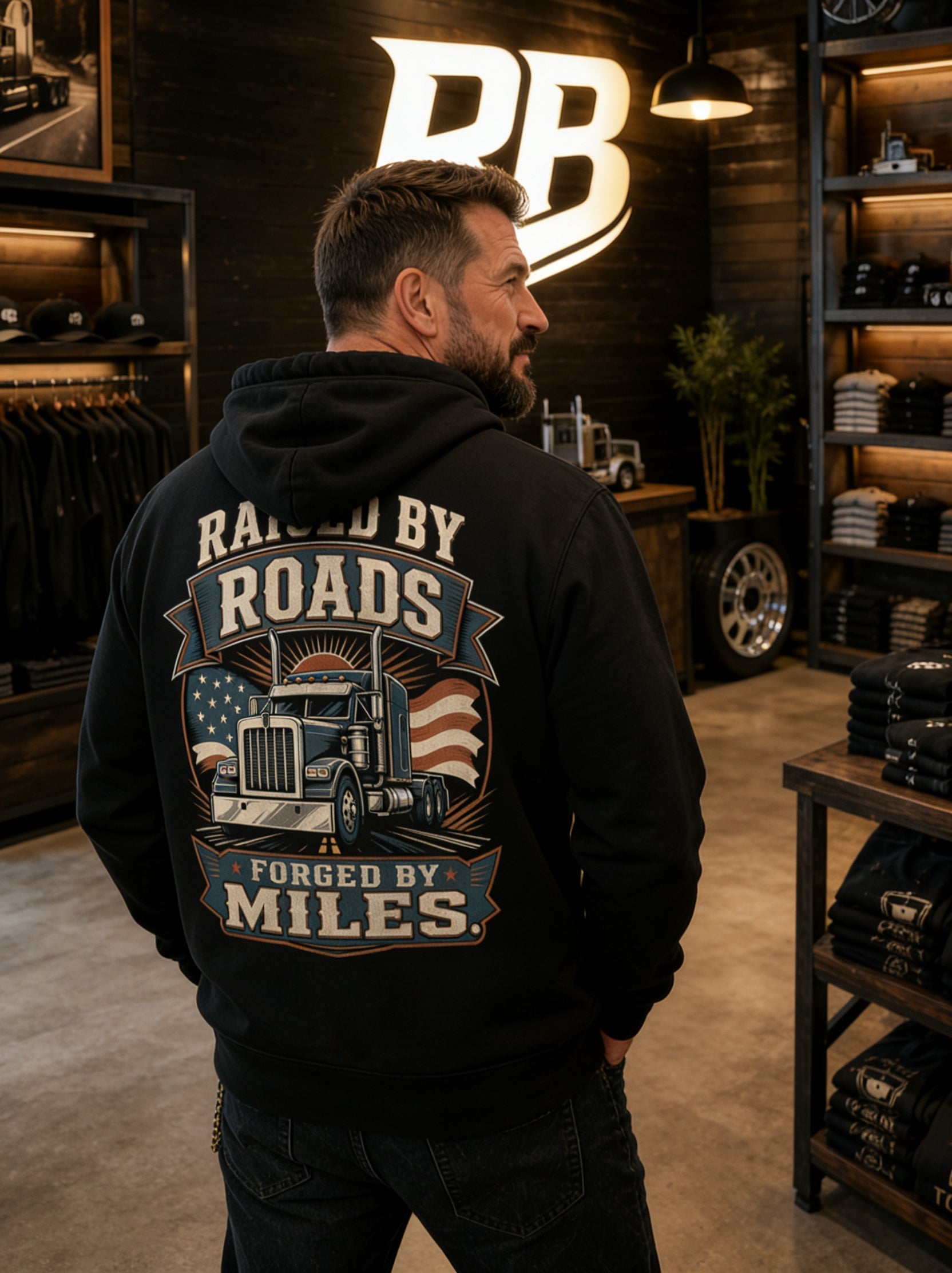 Raised By Roads. Forged By Miles - Hoodie