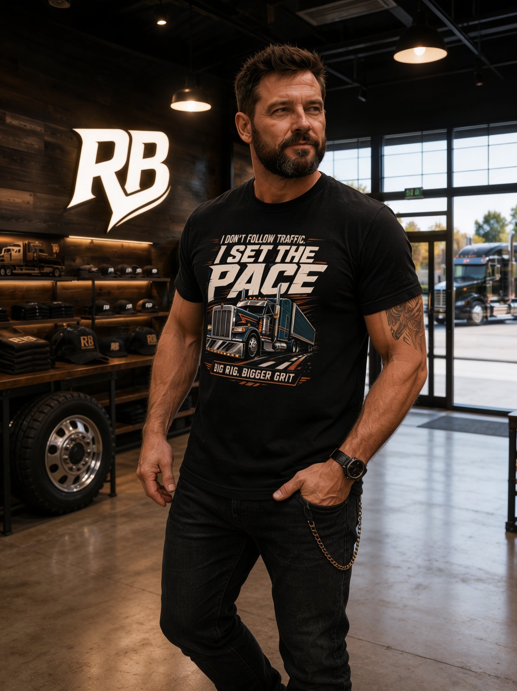 I Don’t Follow Traffic I Set The Pace – Tee Front