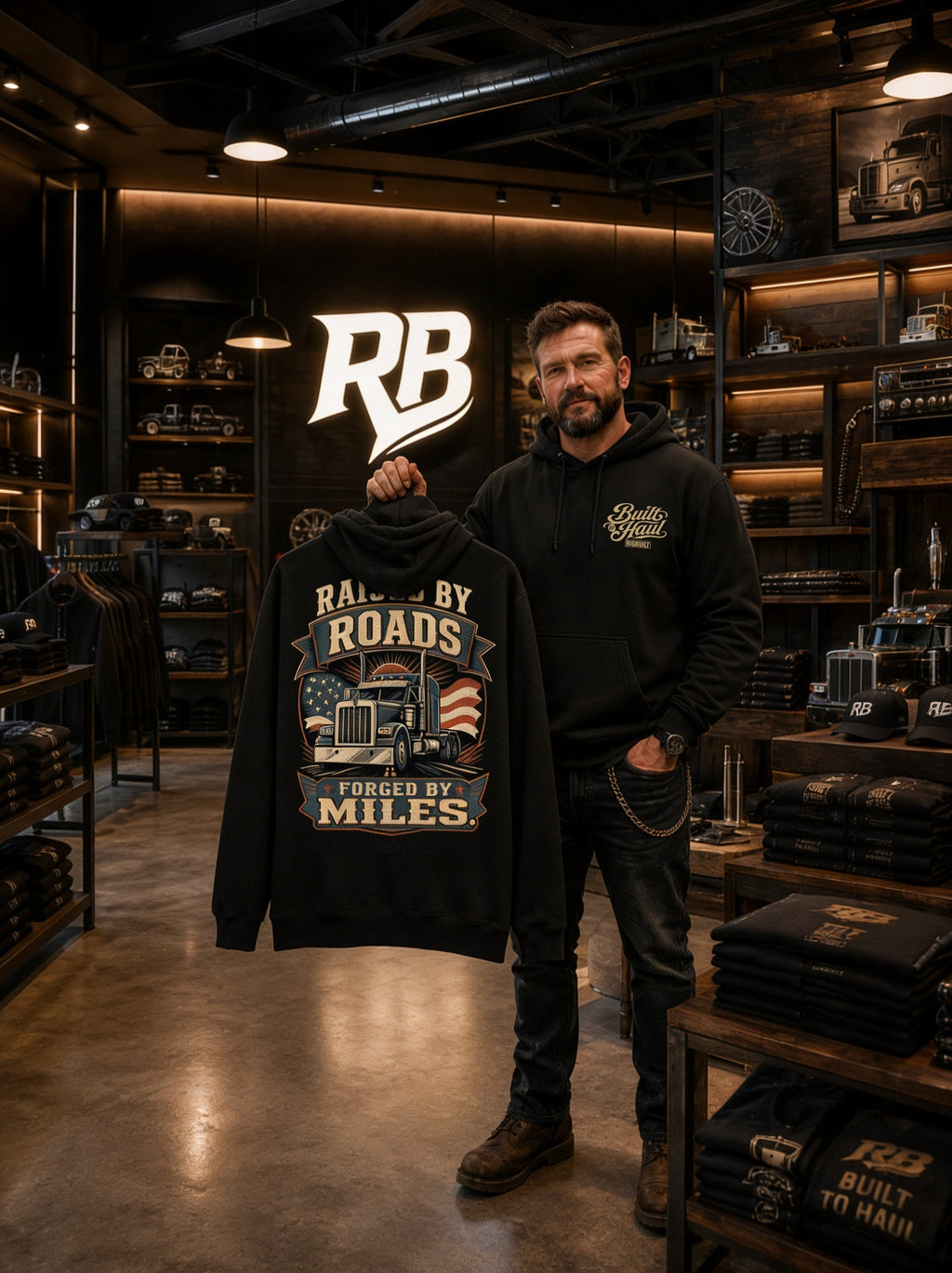 Raised By Roads. Forged By Miles - Hoodie