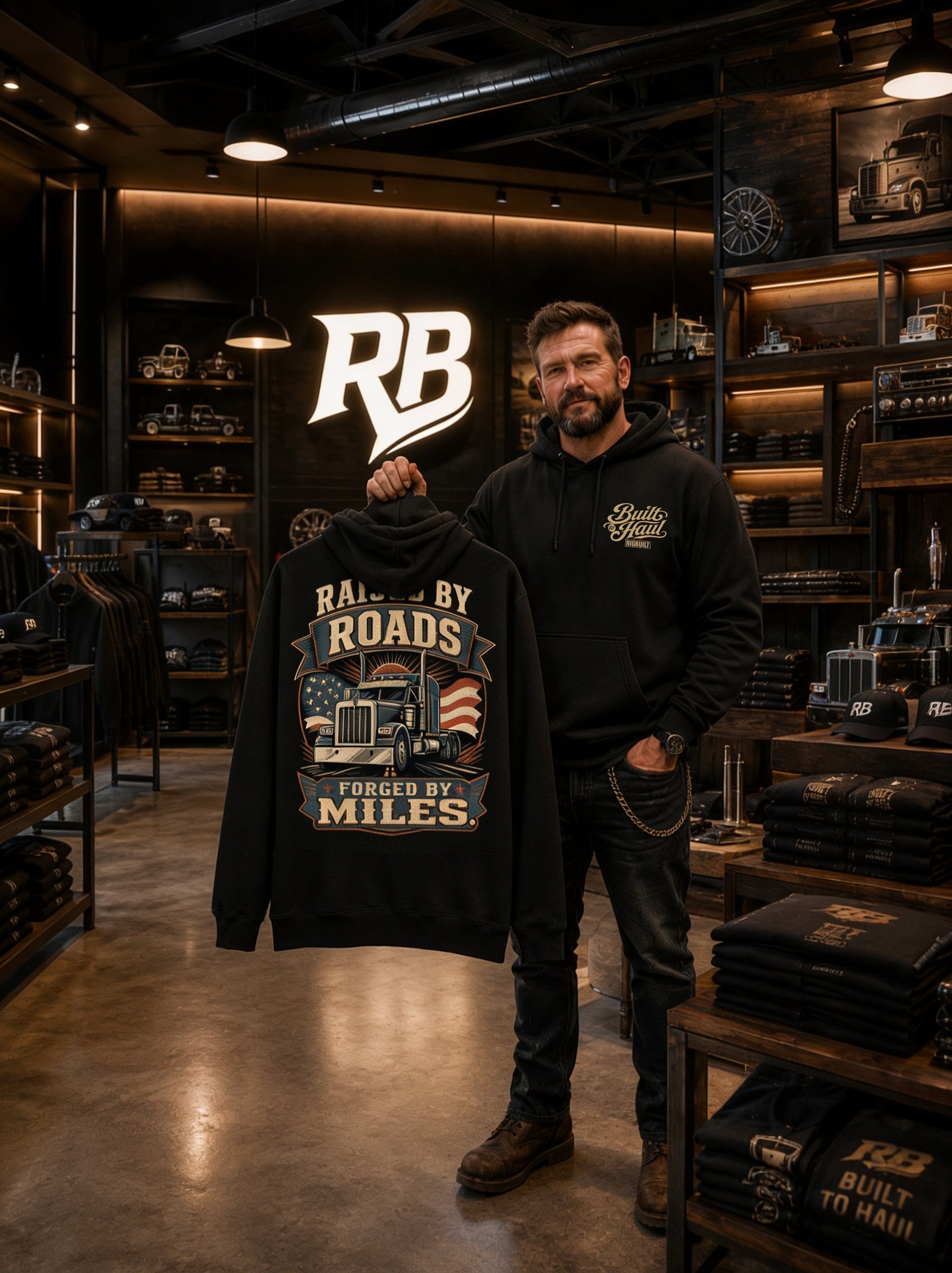Raised By Roads. Forged By Miles - Hoodie