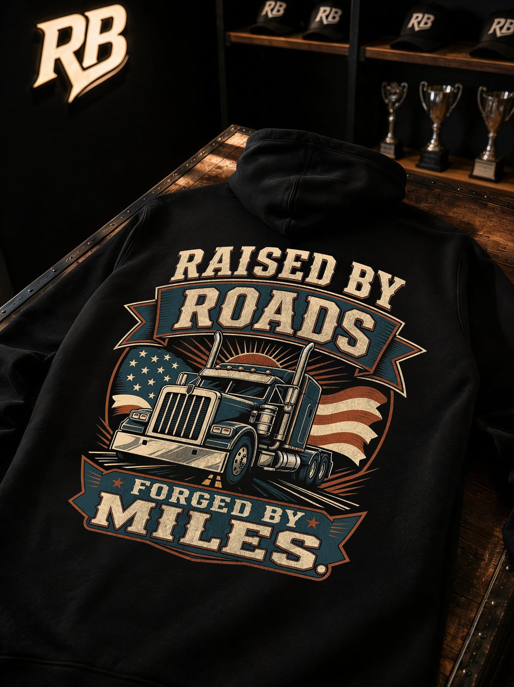 Raised By Roads. Forged By Miles - Hoodie