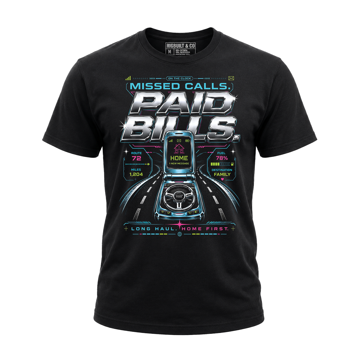 Missed Calls Paid Bills – Tee Front