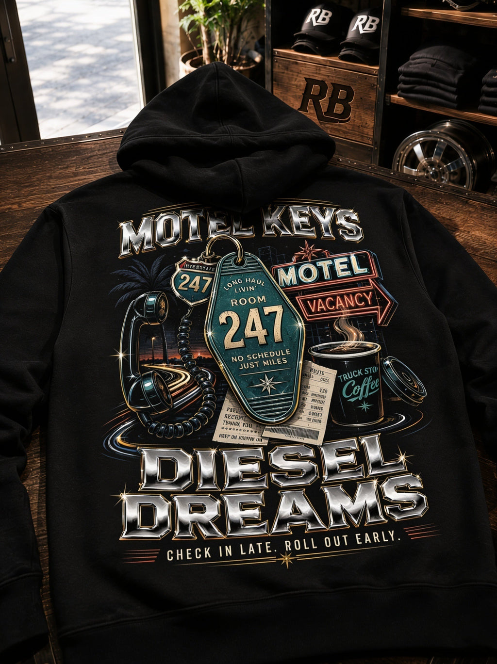 Motel Keys Diesel Dreams – Hoodie