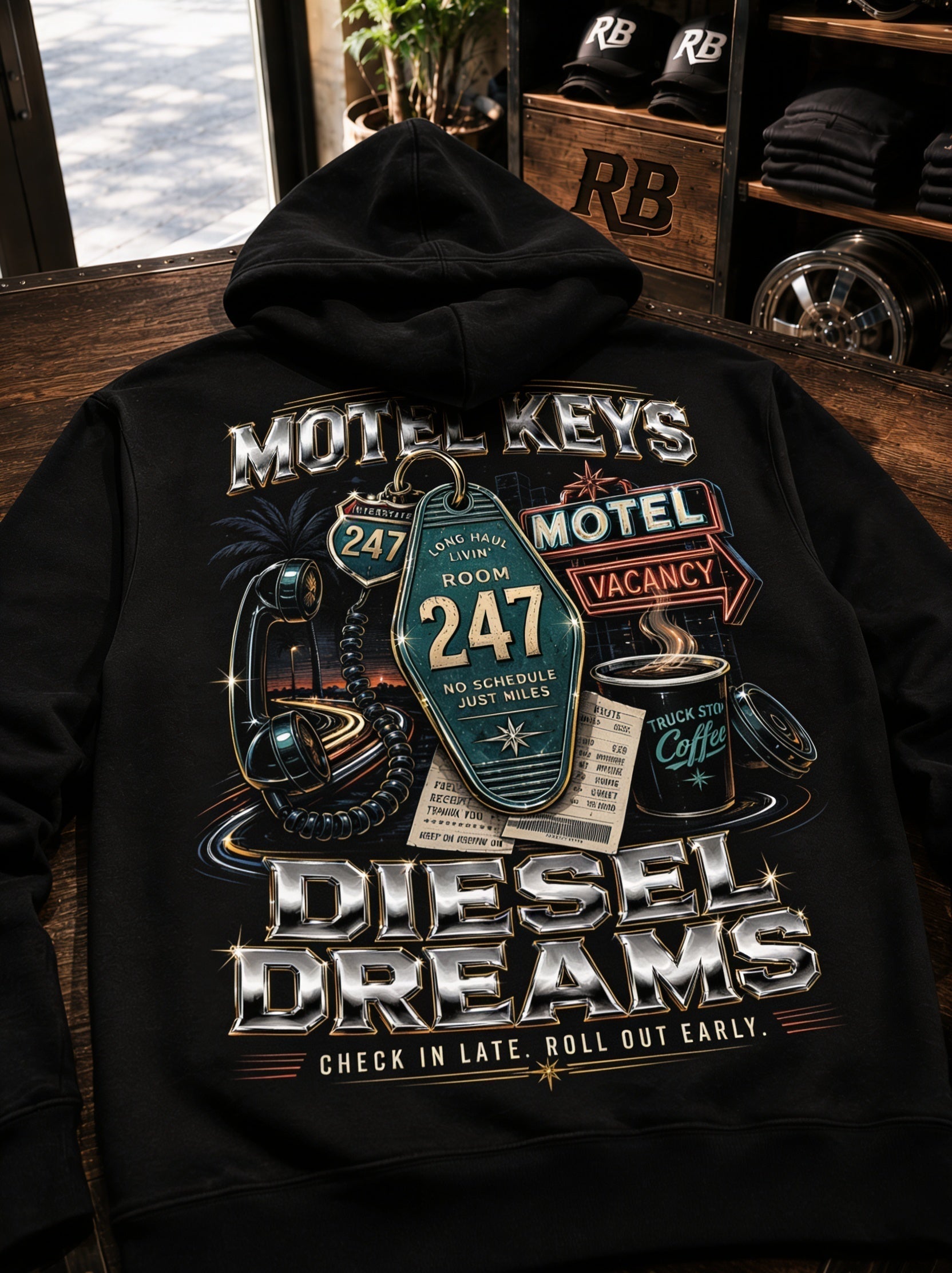 Motel Keys Diesel Dreams – Hoodie