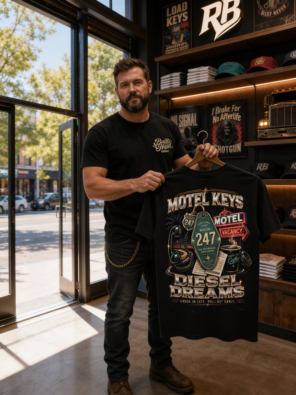 Motel Keys Diesel Dreams – Tee Back