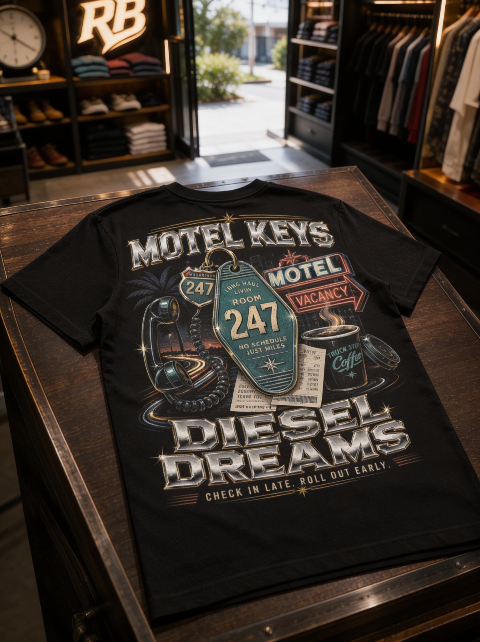 Motel Keys Diesel Dreams – Tee Back