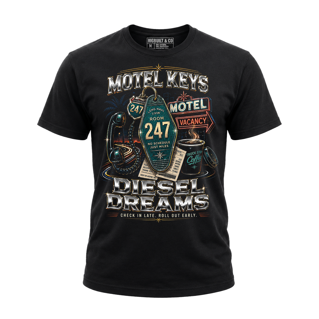 Motel Keys Diesel Dreams – Tee Front