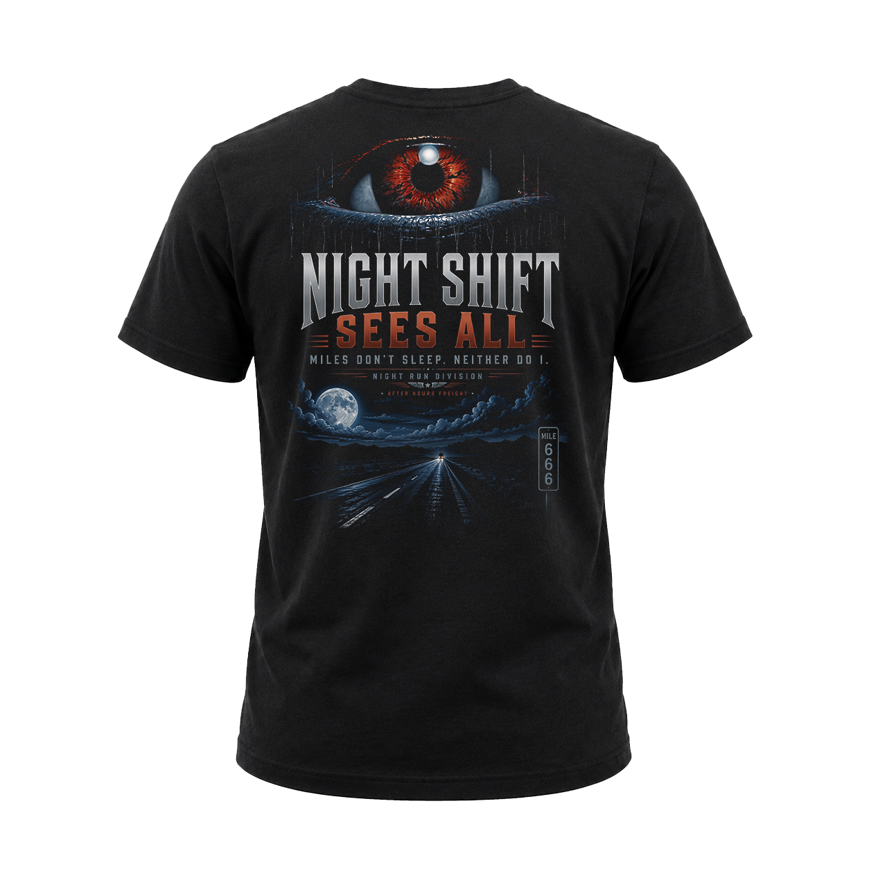 Night Shift Sees All – Tee Back