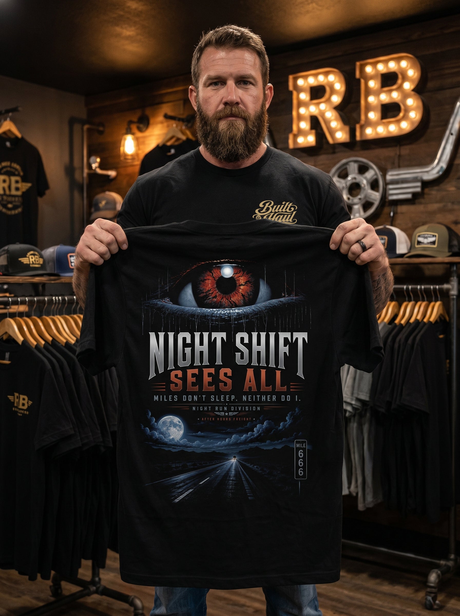 Night Shift Sees All – Tee Back