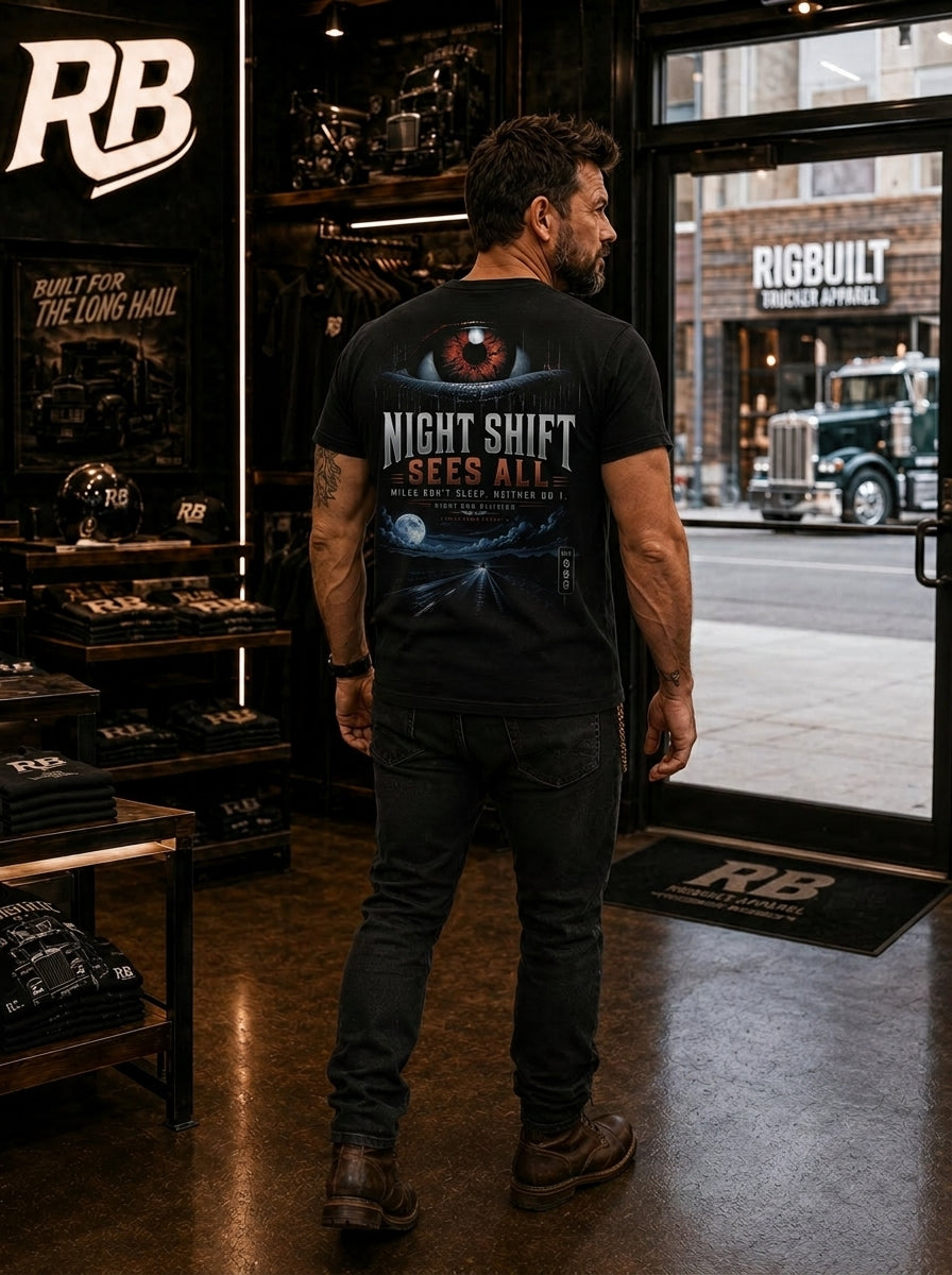 Night Shift Sees All – Tee Back