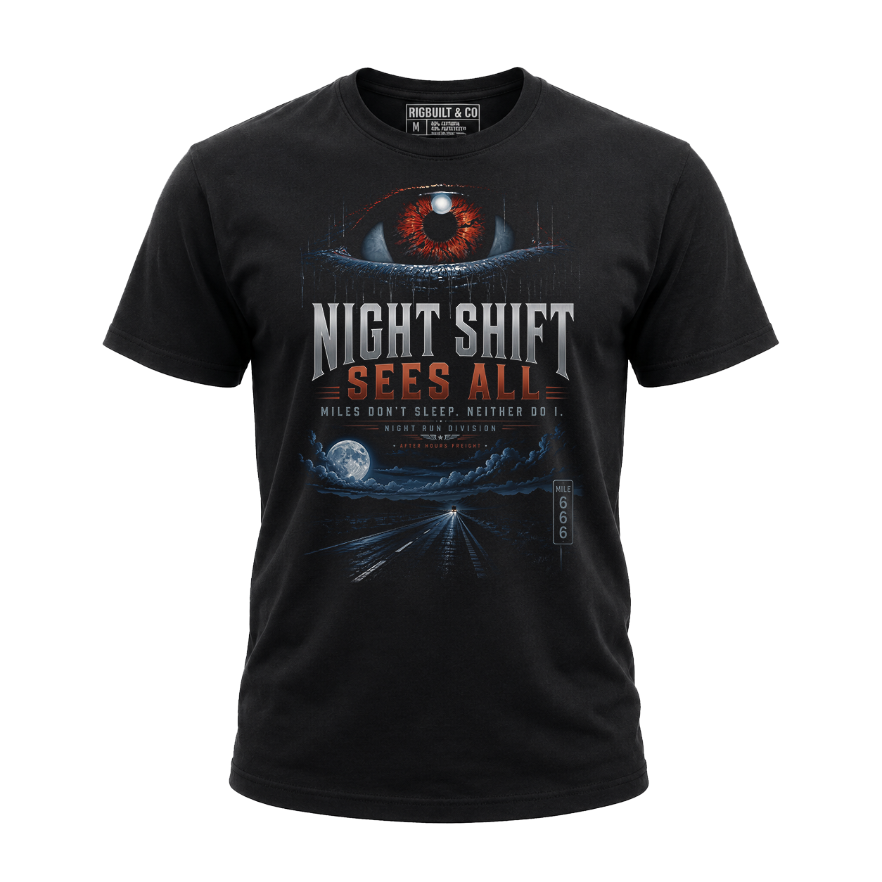 Night Shift Sees All – Tee Front