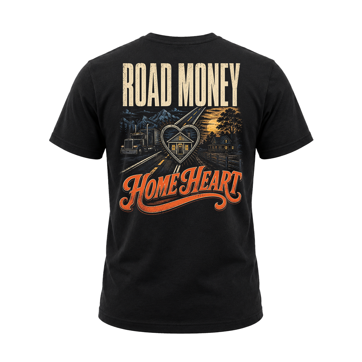 Road Money Home Heart - Tee Back