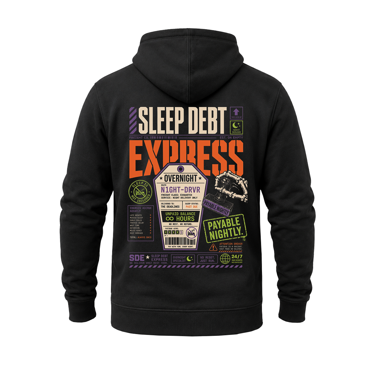 Sleep Debt Express – Hoodie