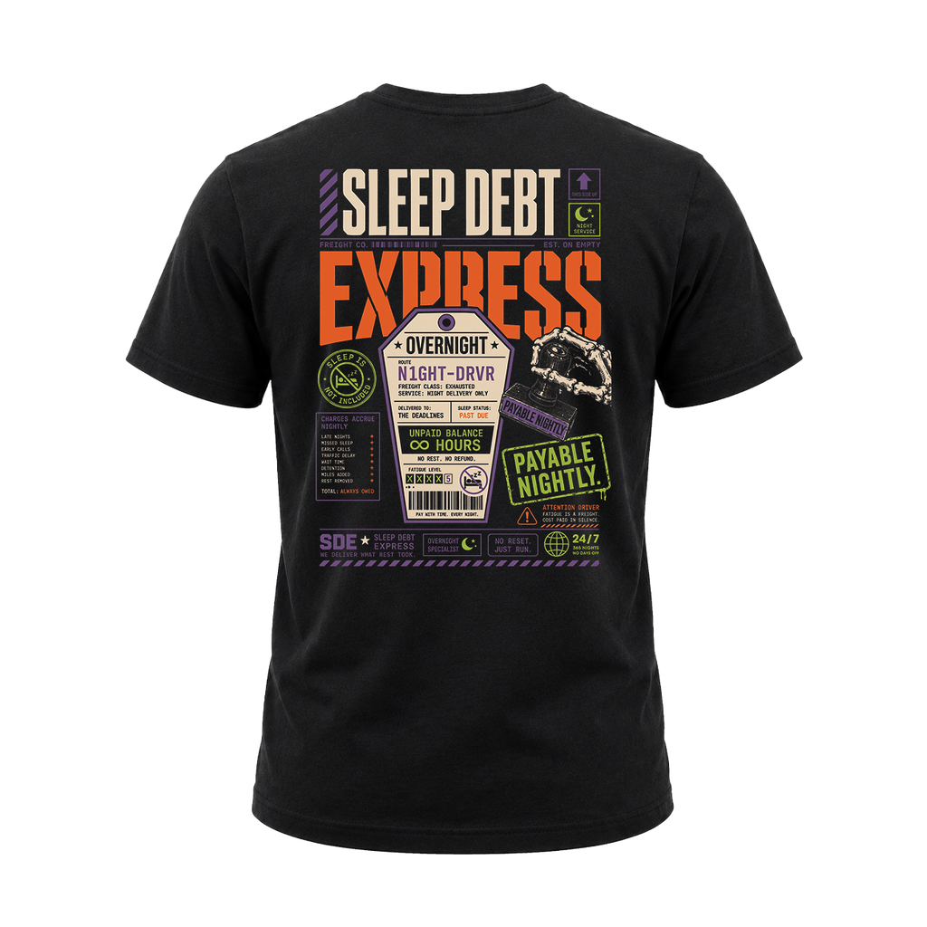 Sleep Debt Express – Tee Back