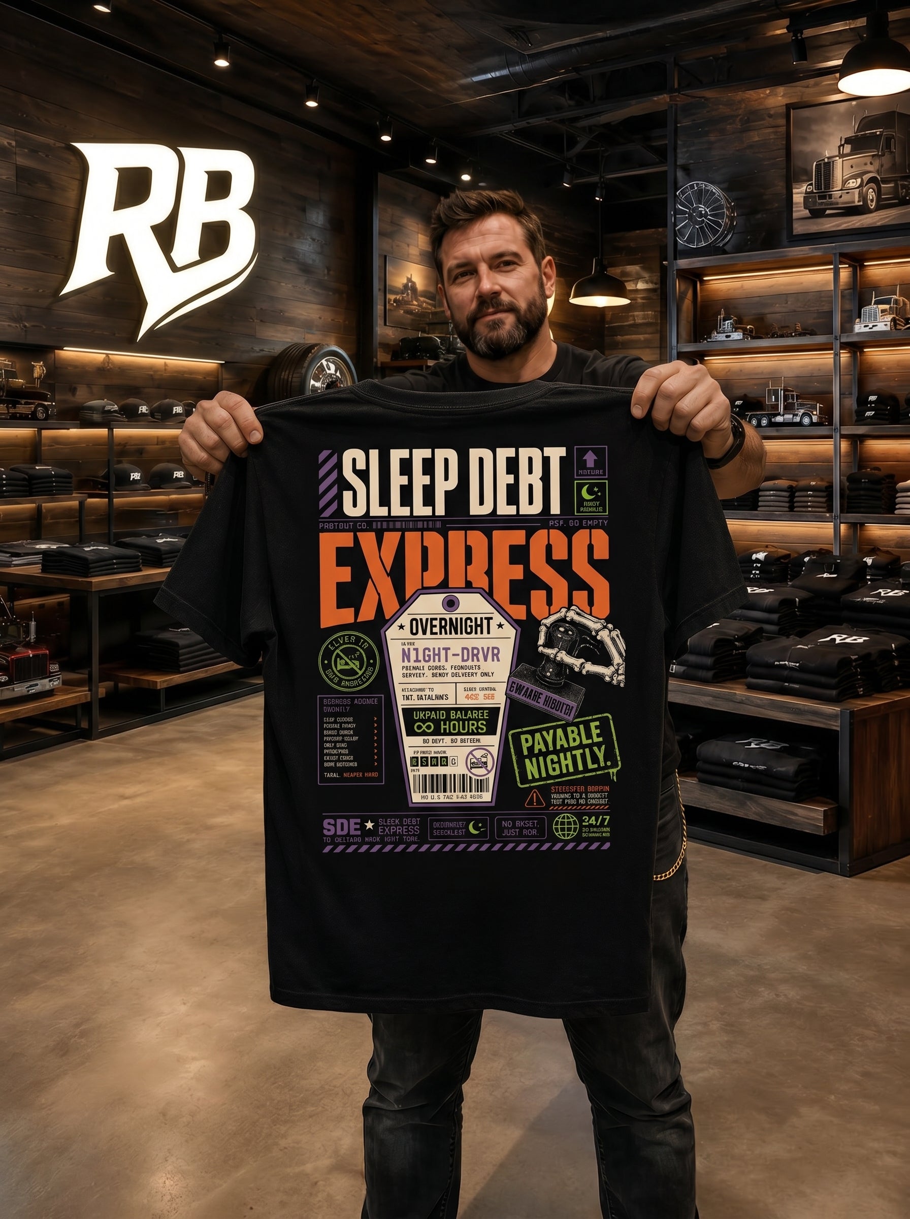 Sleep Debt Express – Tee Back
