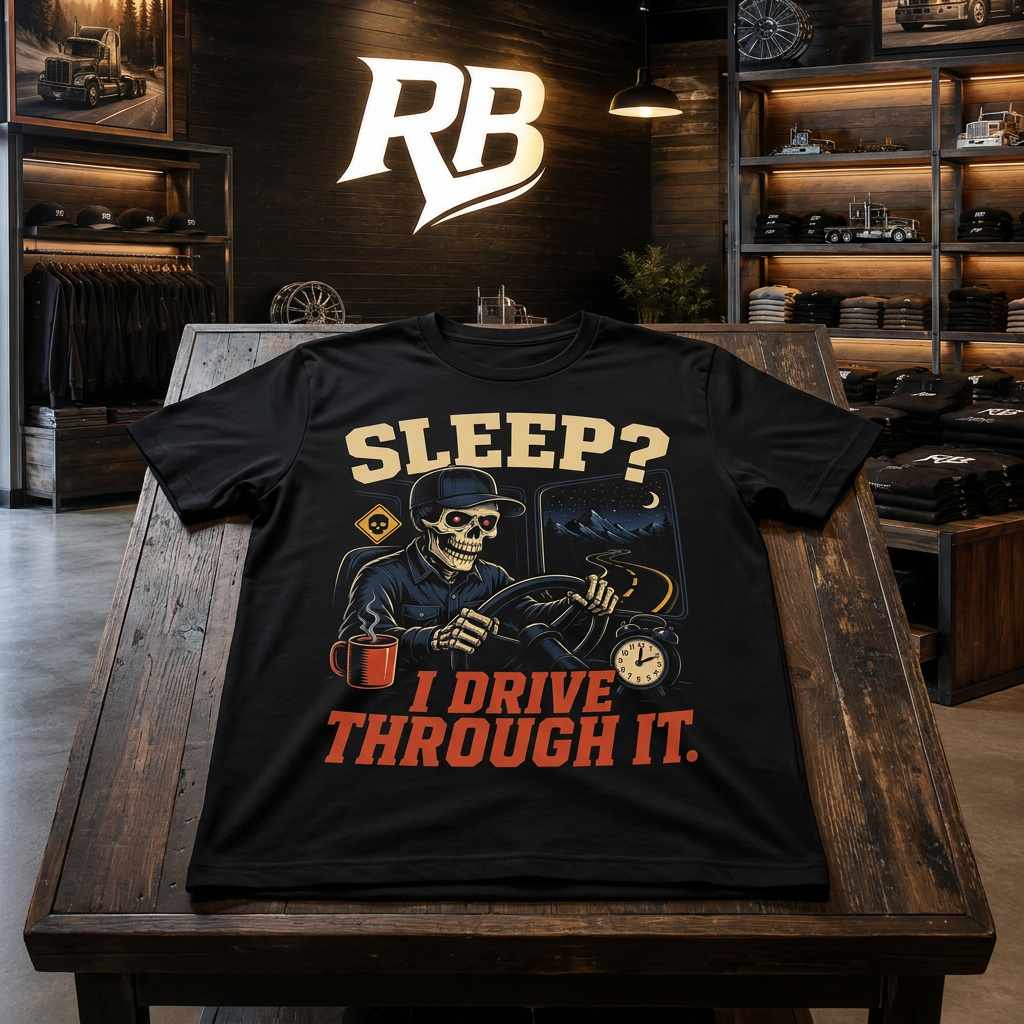 Sleep? I Drive Through It - Tee Front