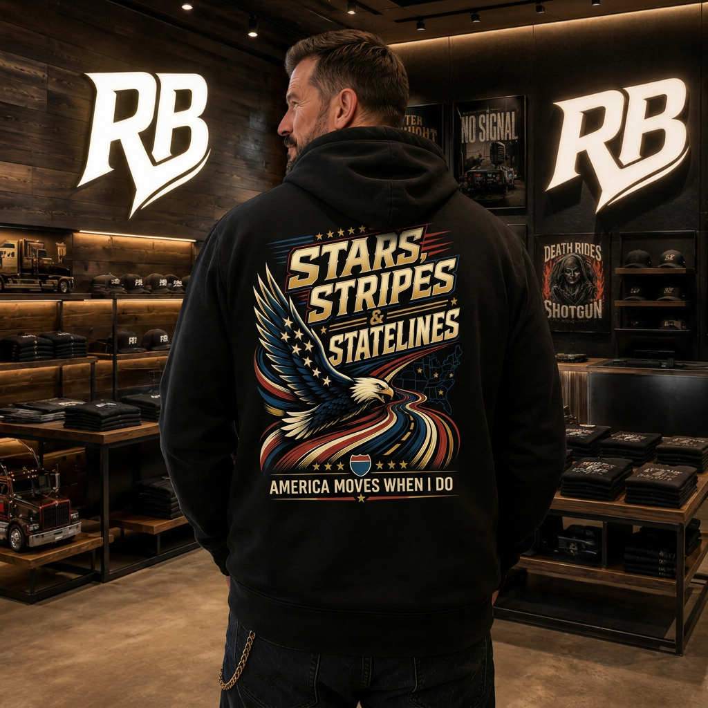 Stars, Stripes & State Lines V2 - Hoodie