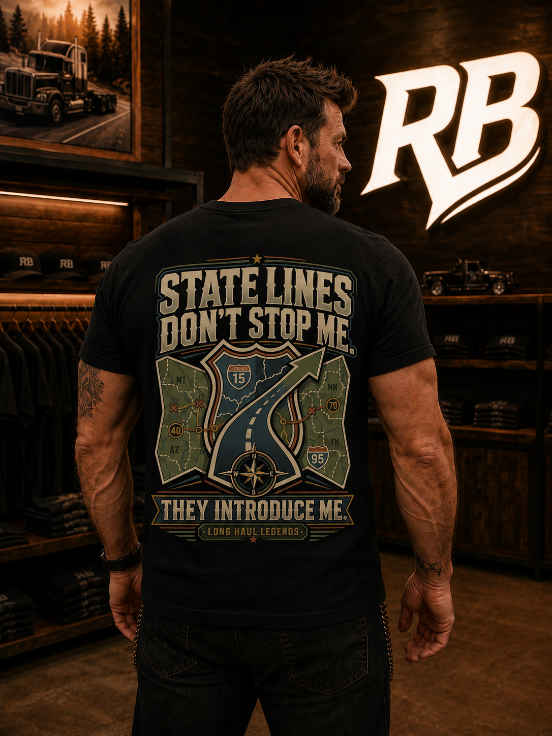 State Lines Don’t Stop Me – Tee Front Back