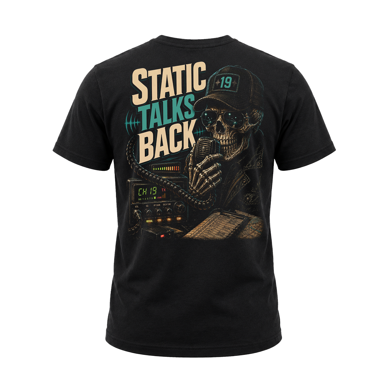 Static Talks Back - Tee Back