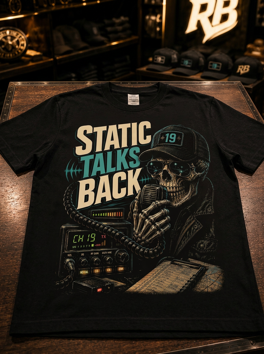 Static Talks Back - Tee Front
