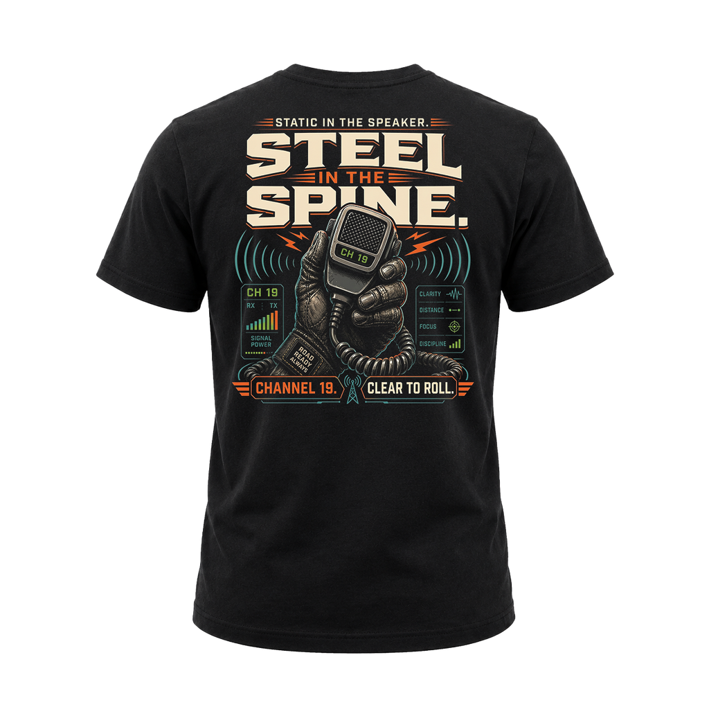 Steel In The Spine – Tee Front Back