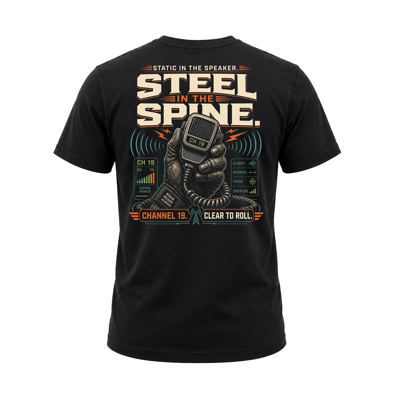 Steel In The Spine – Tee Front Back