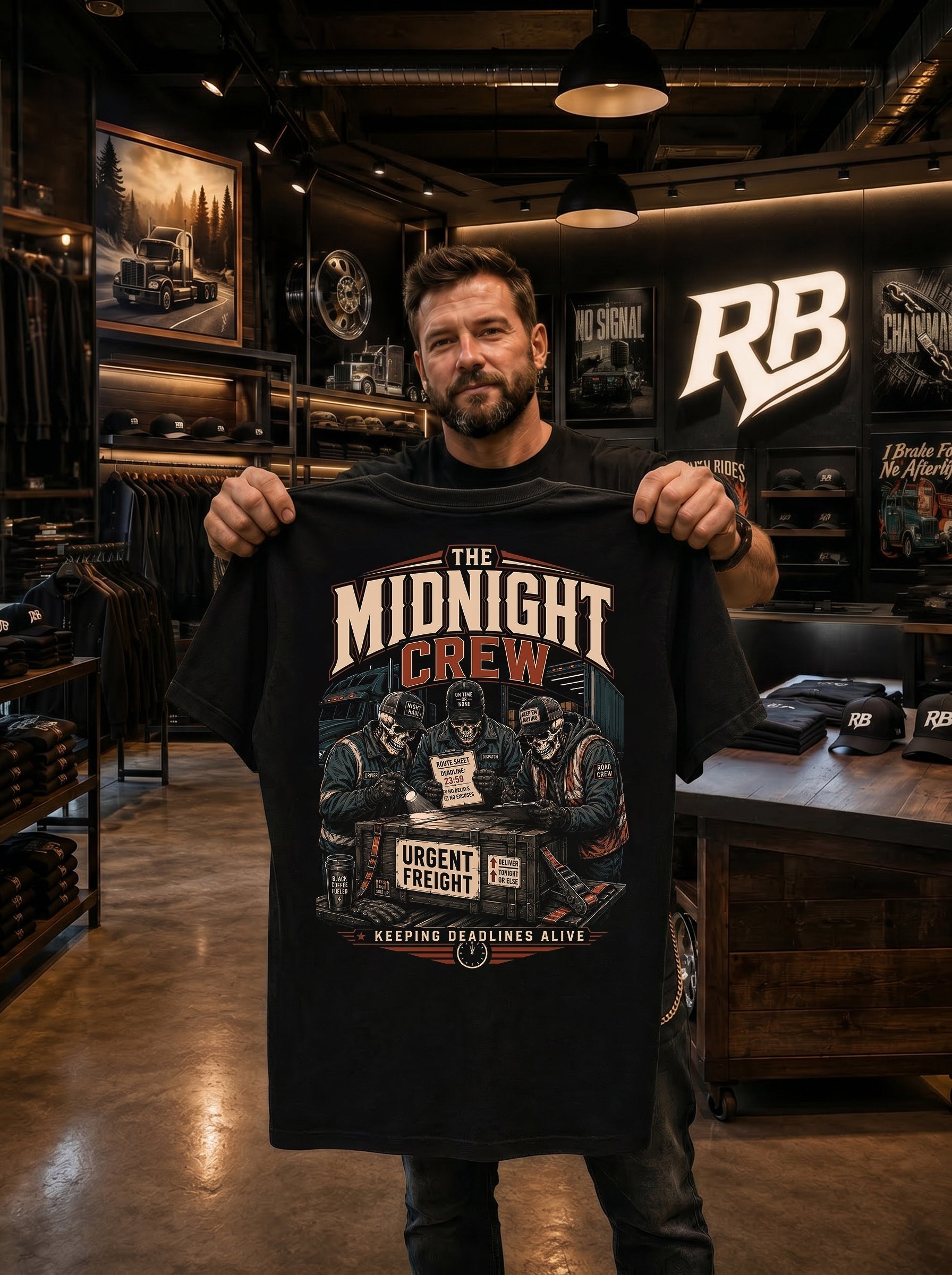 The Midnight Crew – Tee Front Back