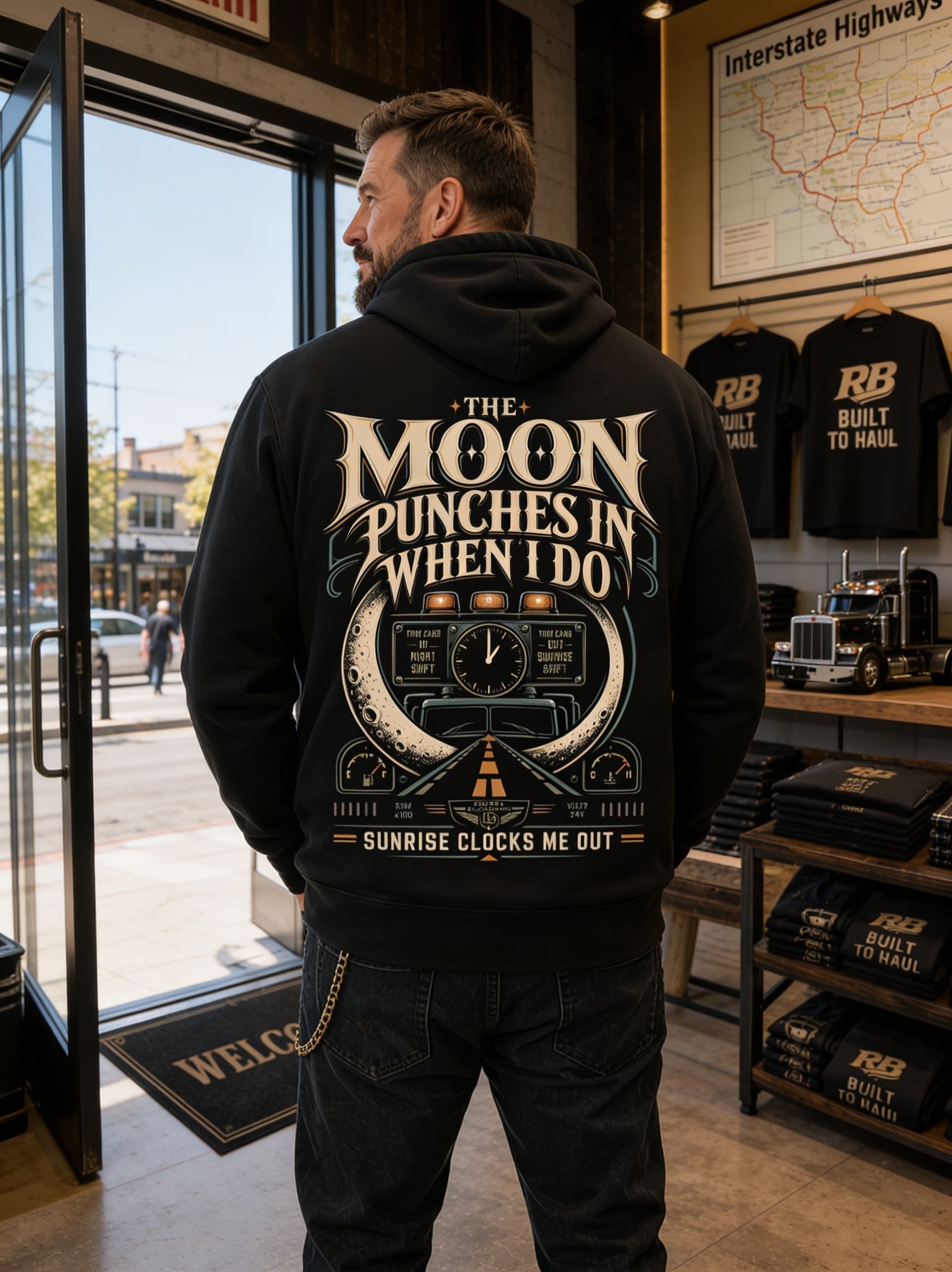 The Moon Punches In When I Do – Hoodie