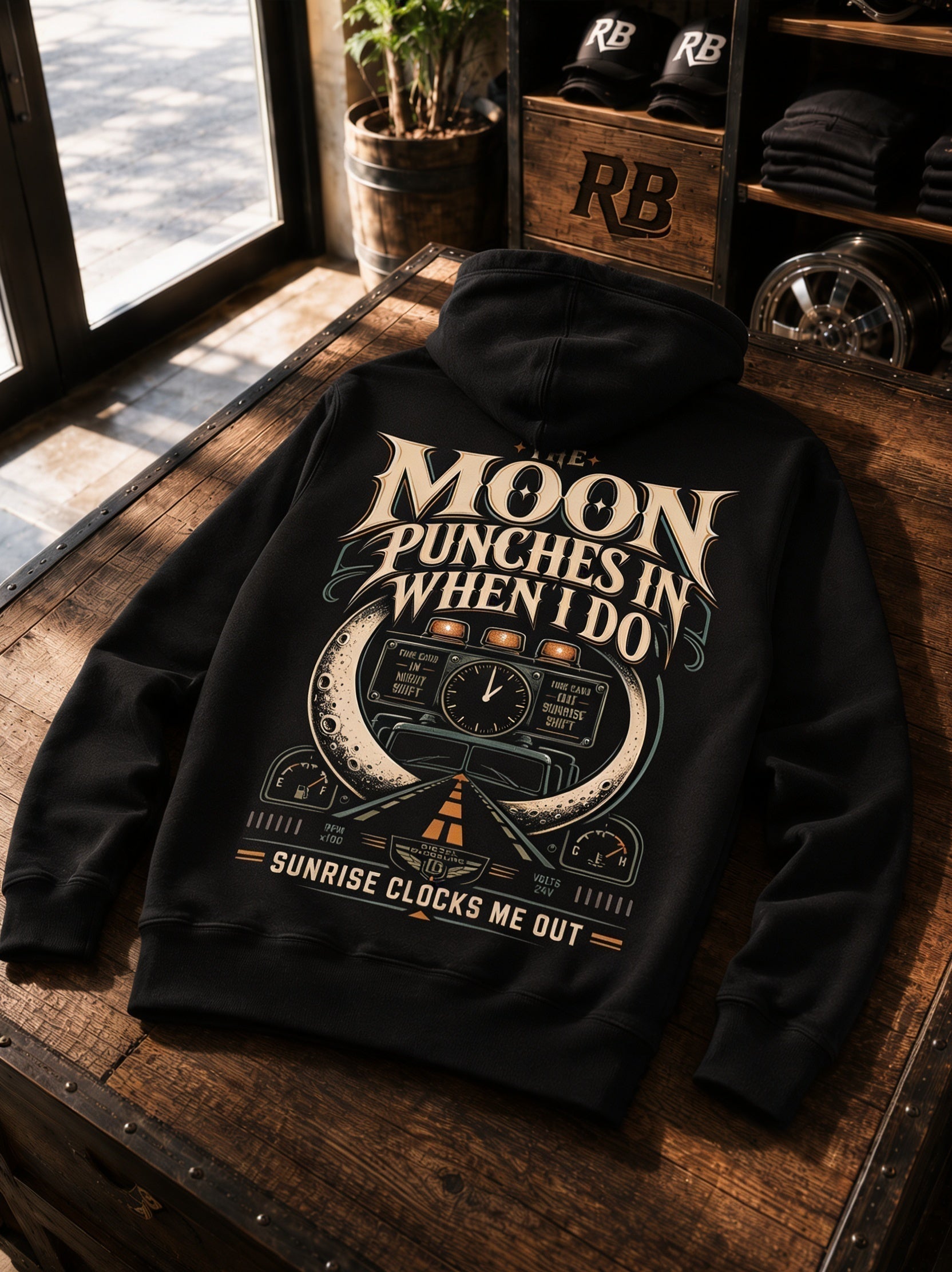 The Moon Punches In When I Do – Hoodie