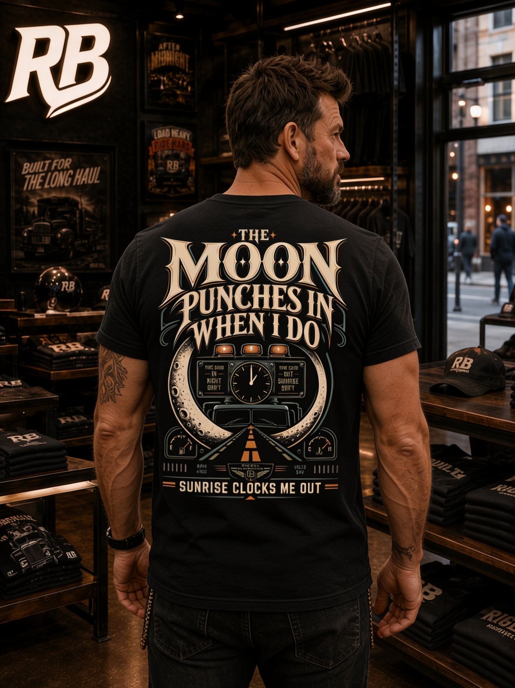 The Moon Punches In When I Do – Tee Front Back