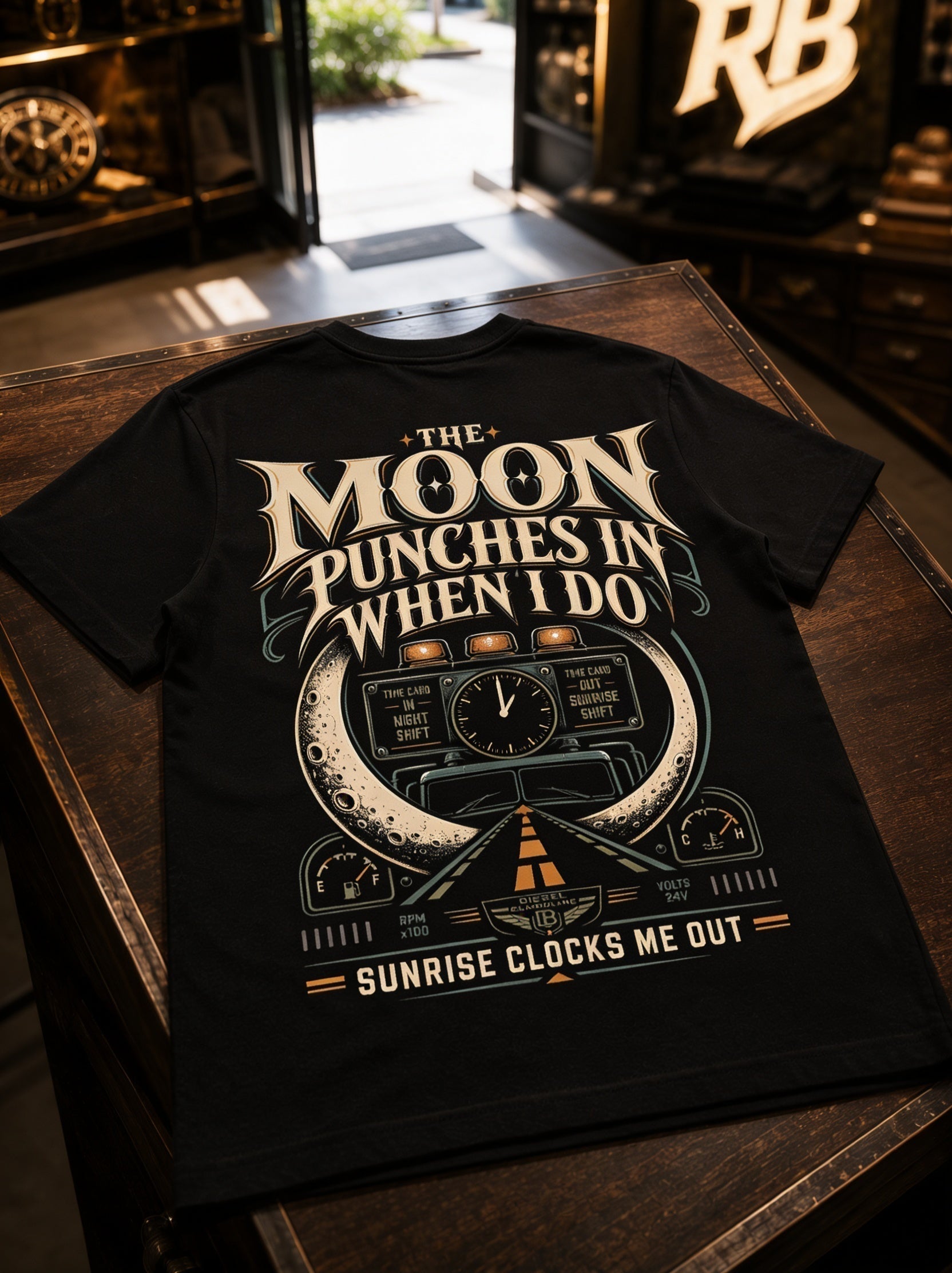 The Moon Punches In When I Do – Tee Front Back