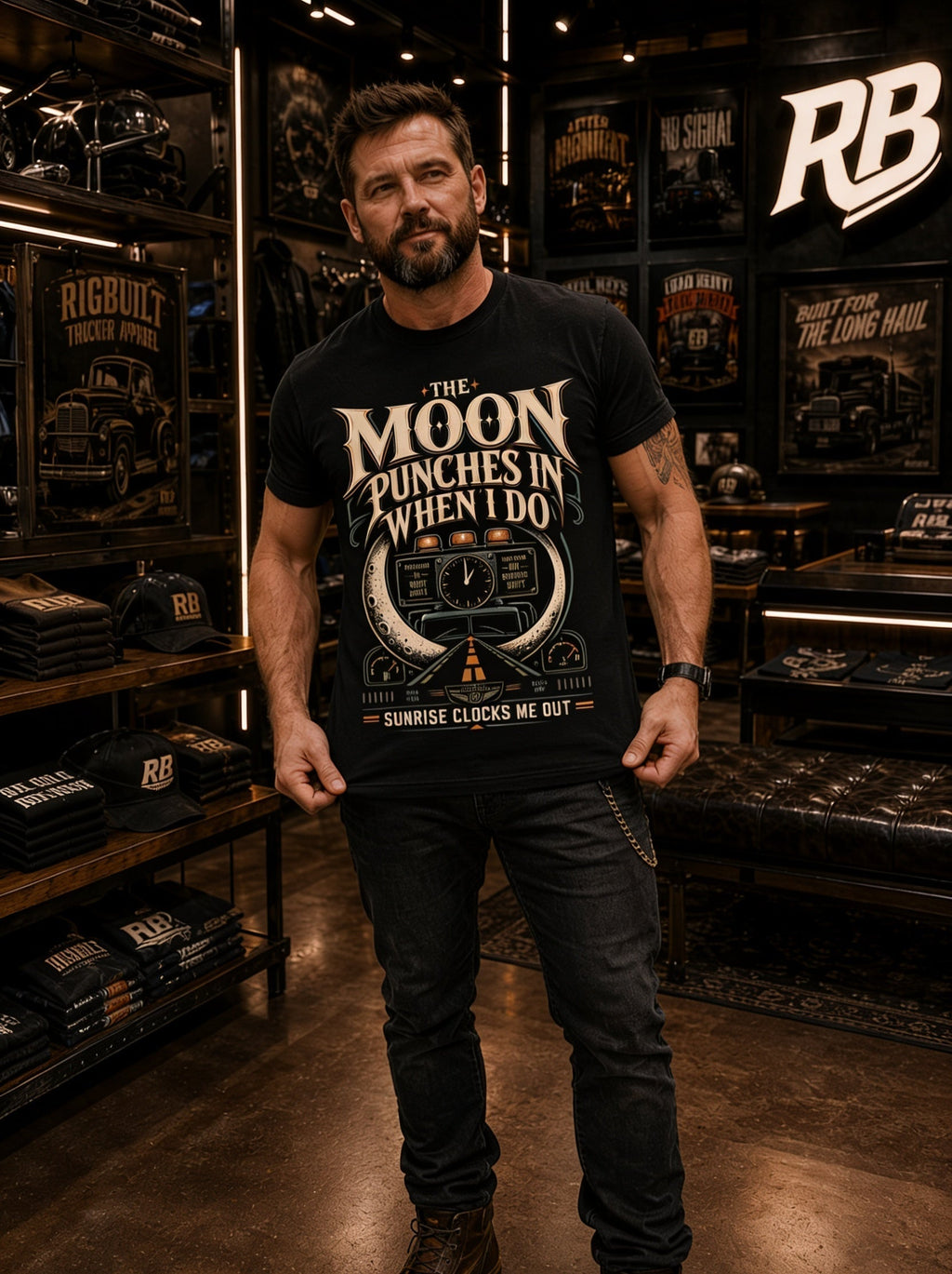 The Moon Punches In When I Do – Tee Front