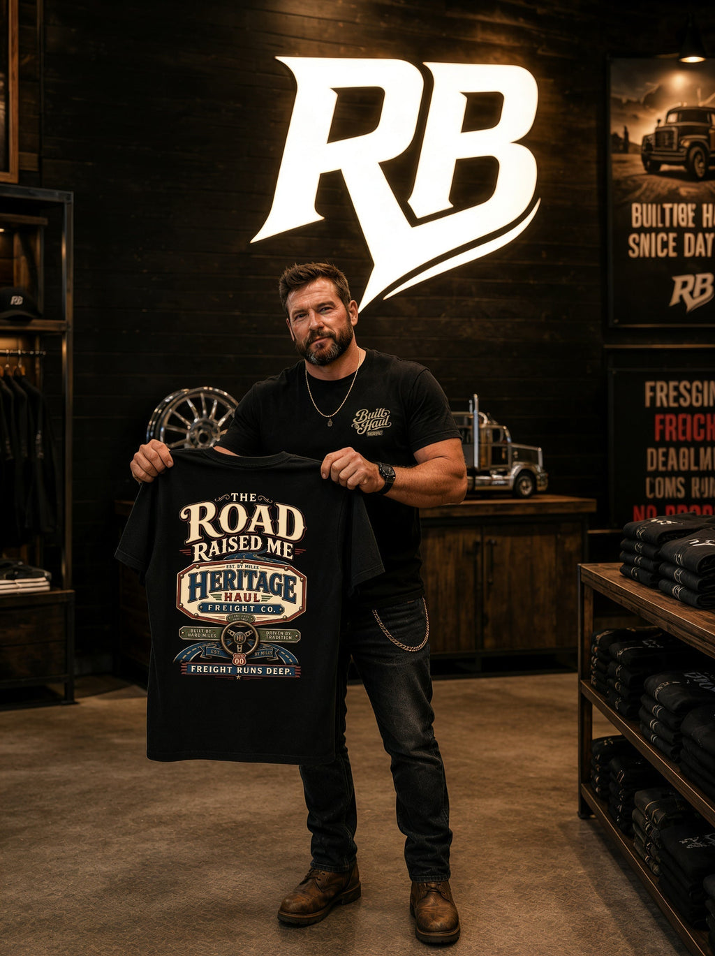 The Road Raised Me – Tee Front Back