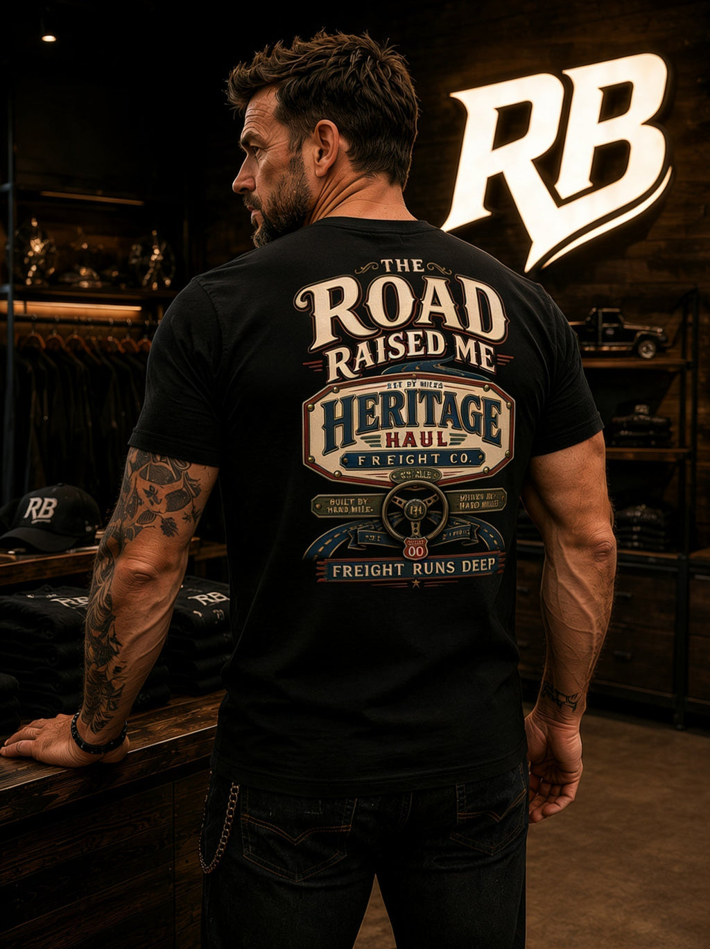 The Road Raised Me – Tee Front Back